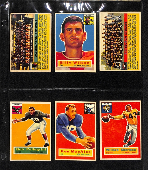 1956 Topps Football Complete Card Set w. Moore RC