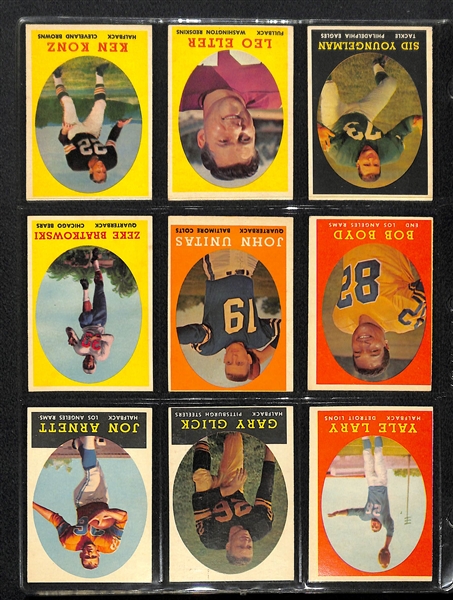 1958 Topps Football Complete Card Set w. Brown RC