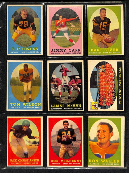 1958 Topps Football Complete Card Set w. Brown RC