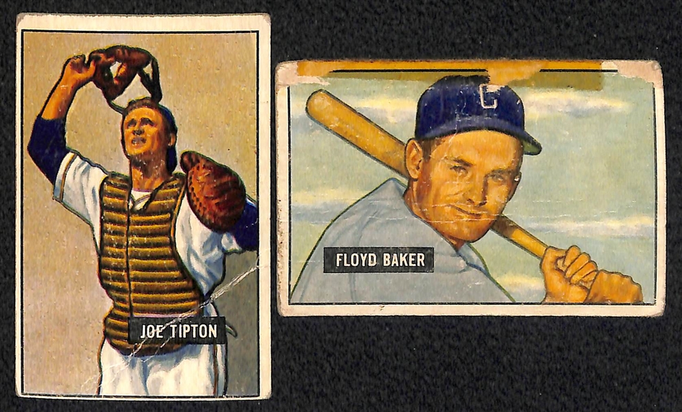 Lot Of 12 1951/52 Bowman Baseball Cards w. Berra