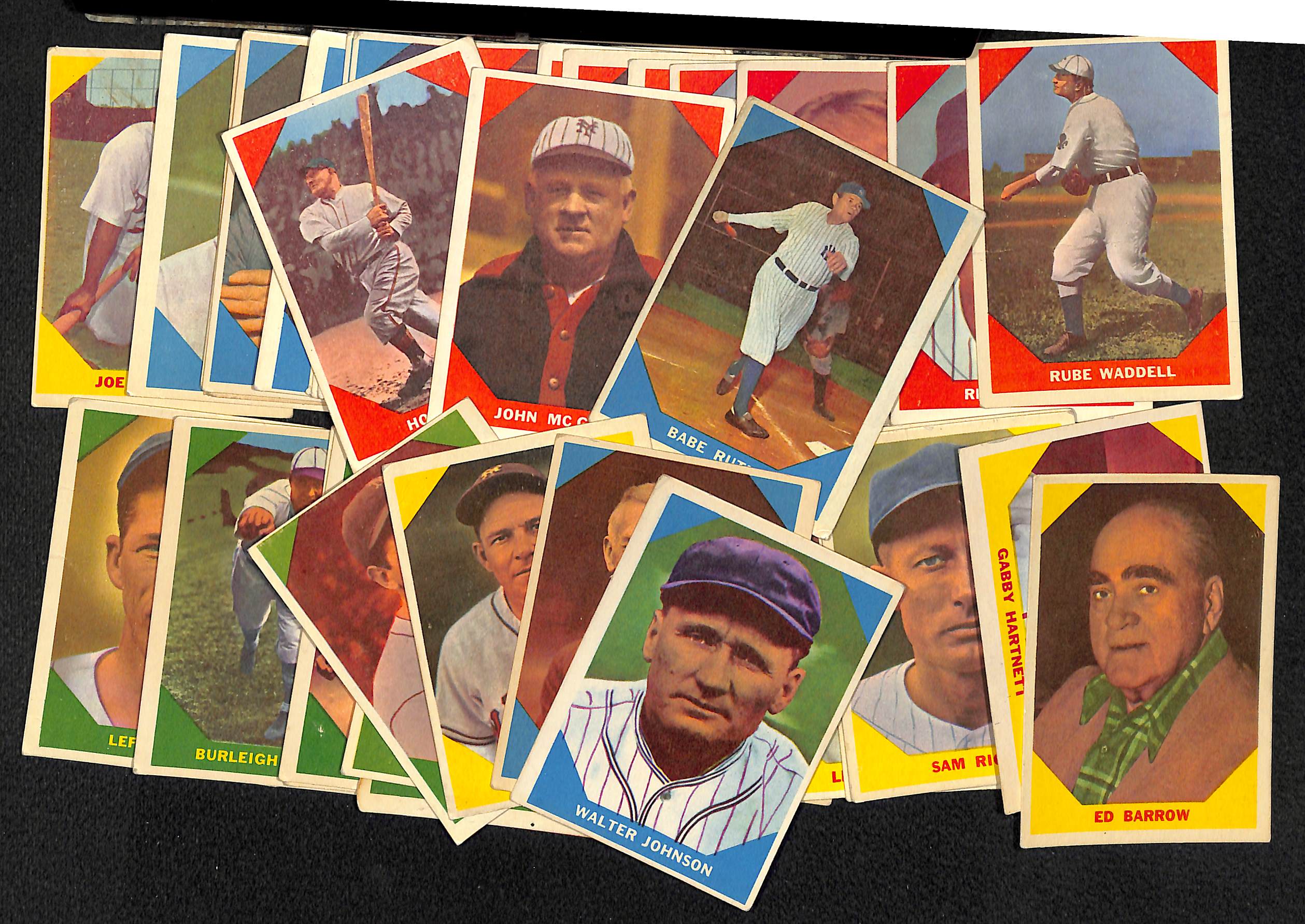 Lot Detail Lot Of 42 1960 Fleer Baseball Cards W Wagner