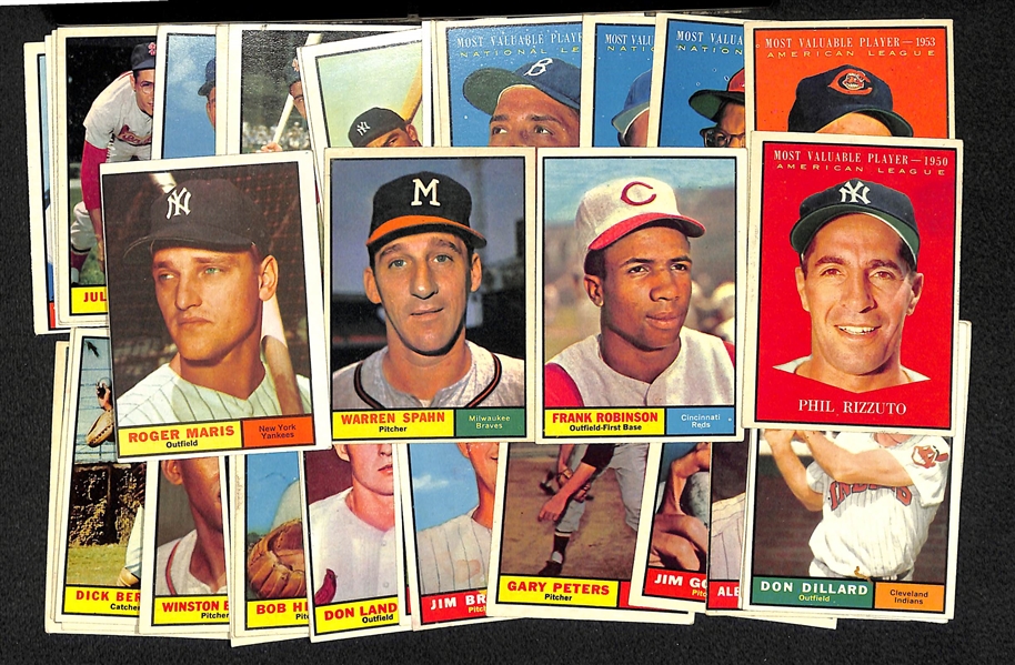 Lot Of 40 1961 Topps Baseball Cards w. Maris