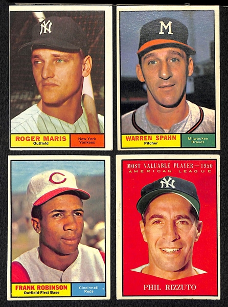 Lot Of 40 1961 Topps Baseball Cards w. Maris