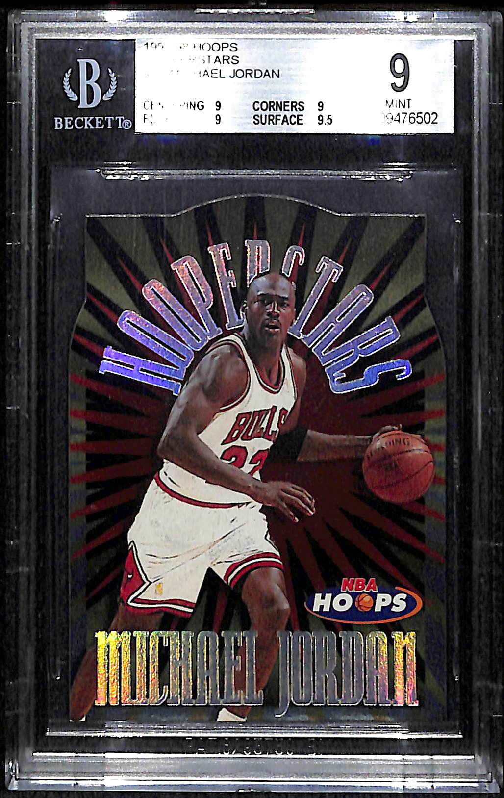 Lot Detail - 1997-98 Nba Hoops Michael Jordan Hooperstars Insert Bgs 9