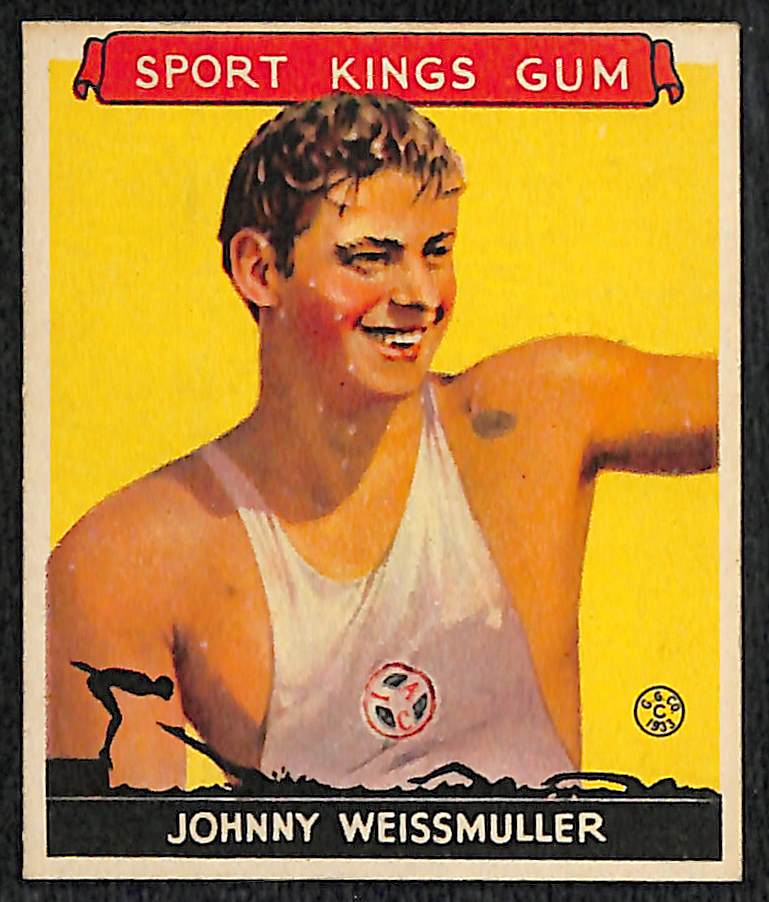 Lot Detail - 1933 Goudey Sport Kings Johnny Weissmuller & 1935 Diamond ...