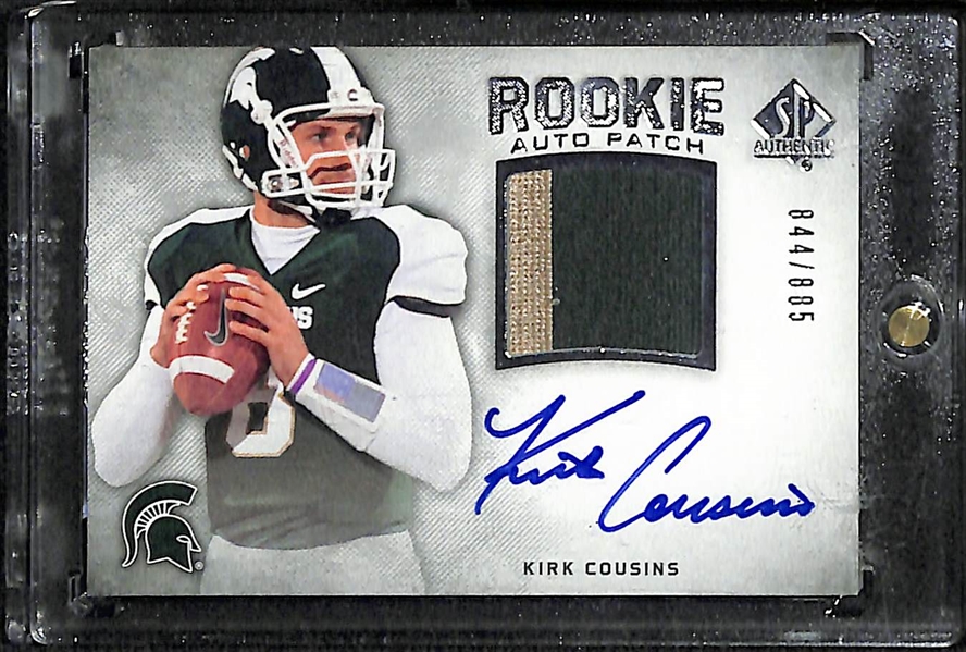 Kirk Cousins & Alex Smith Autograph/Rookie/Patch Cards