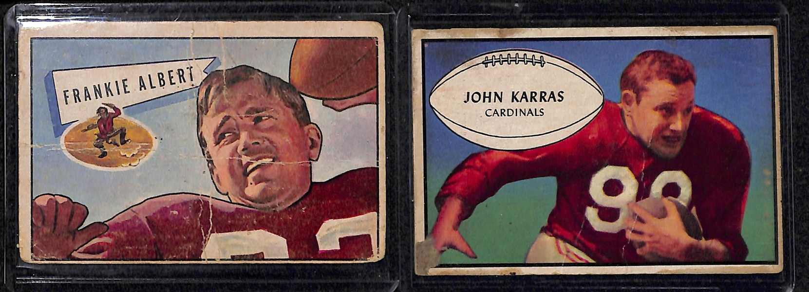 Lot Of 19 1951-1955 Bowman Football Cards w. Dub Jones