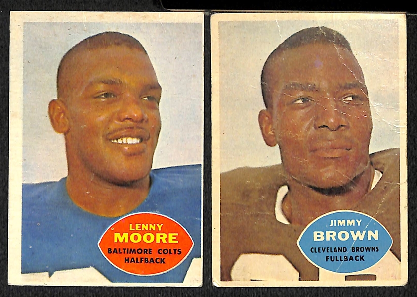 Lot Of 64 1960 Topps Football Cards w. Lenny Moore