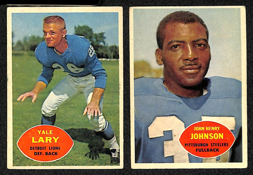 Lot Of 64 1960 Topps Football Cards w. Lenny Moore