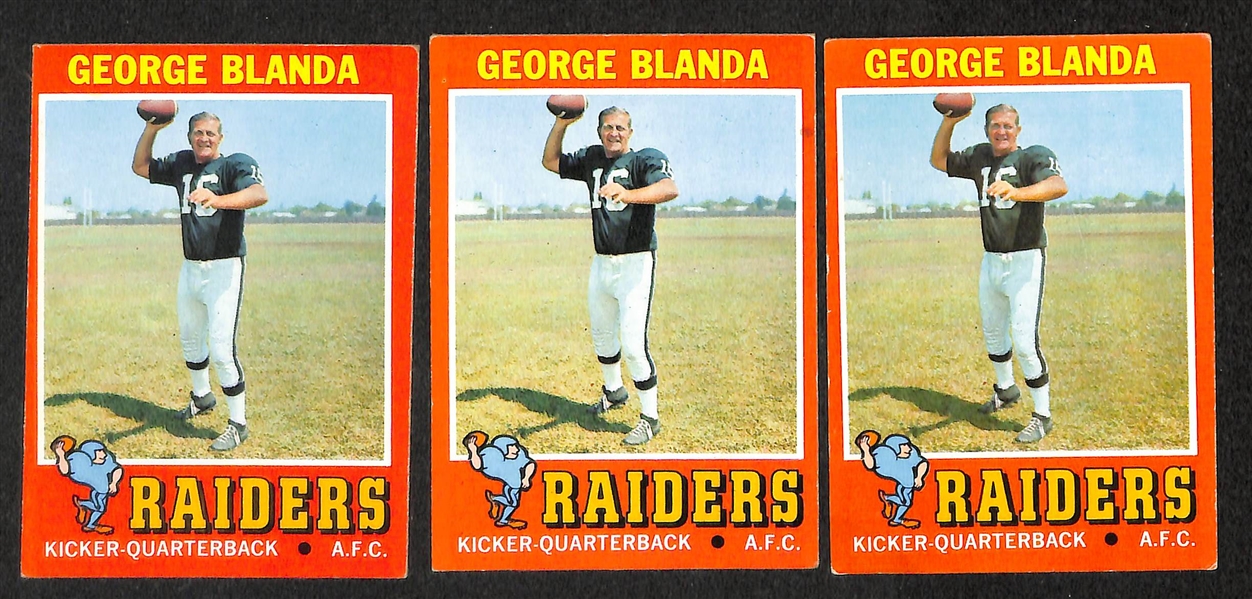 Lot of 146 1971/1972 Assorted Topps Football Cards