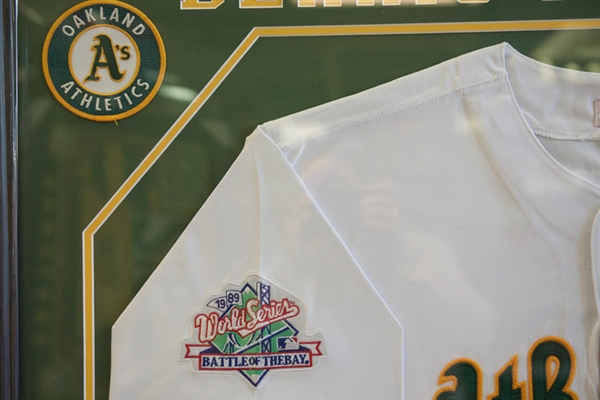 Dennis Eckersley Signed Oakland Athletics Framed Jersey - JSA