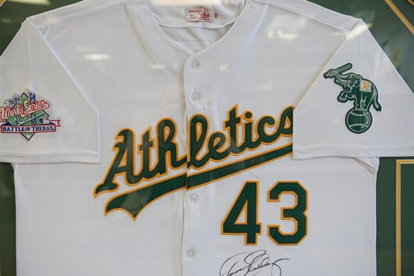 Dennis Eckersley Signed Oakland Athletics Framed Jersey - JSA