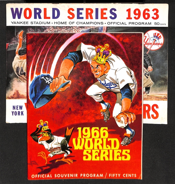 1963 & 1966 World Series Programs