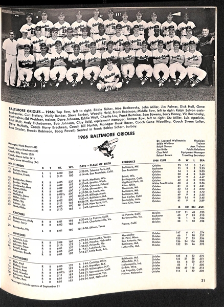 1963 & 1966 World Series Programs