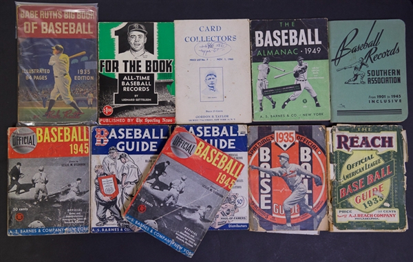 Lot Of 40 Baseball Pamphlets & Booklets (1933-1961)