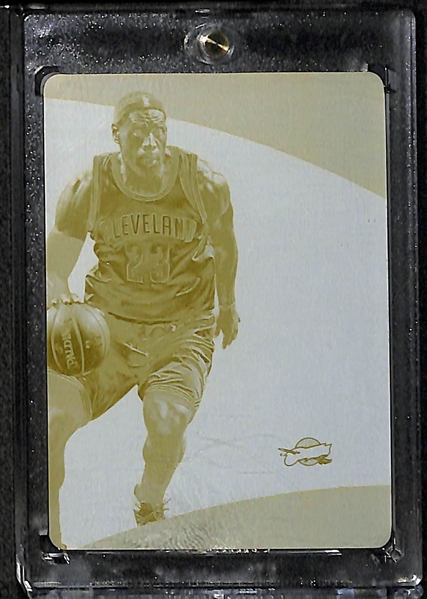 Michael Jordan & LeBron James 1/1 Printing Plate Cards