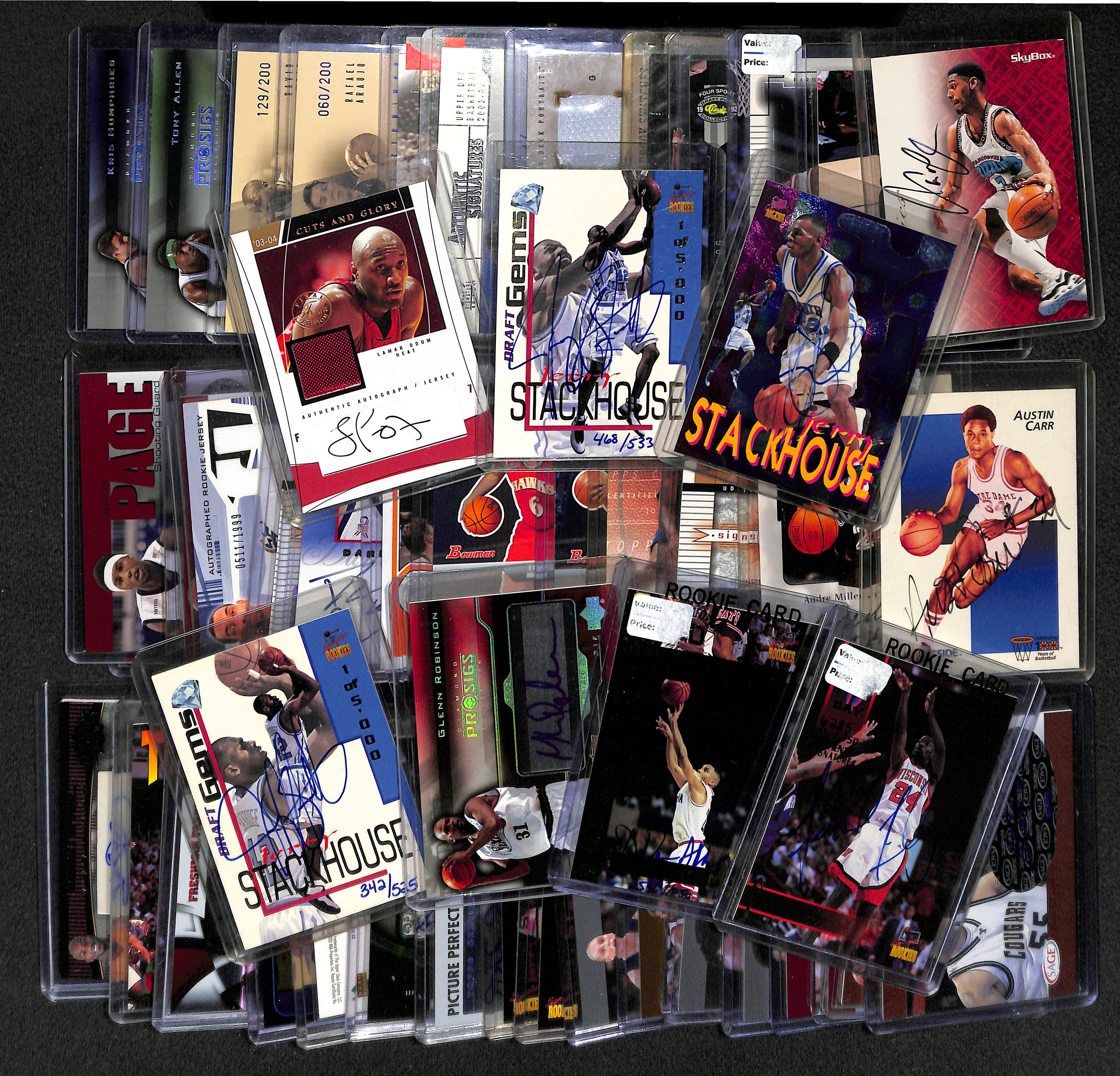 Lot Detail - Lot Of 50 Basketball Autograph Cards