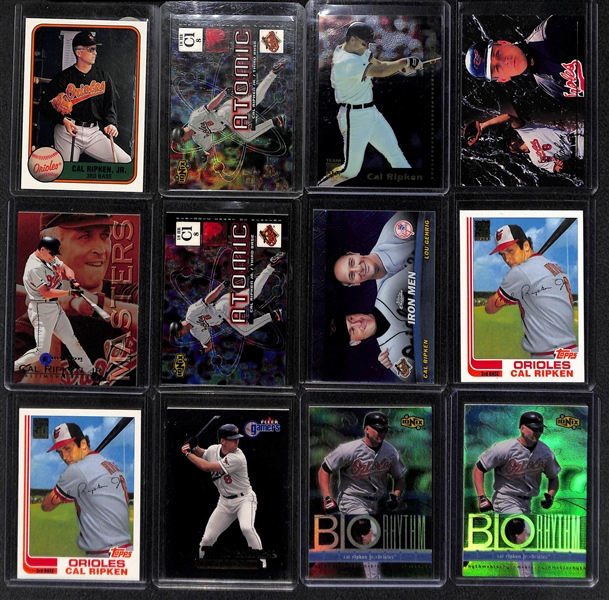 Lot Of 180 Cal Ripken Jr Cards w/ Inserts