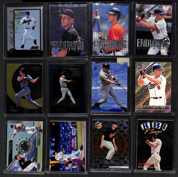 Lot Of 180 Cal Ripken Jr Cards w/ Inserts