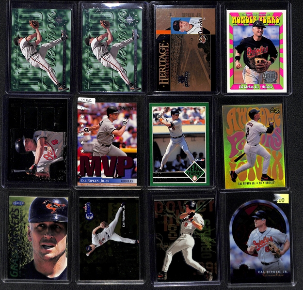 Lot Of 180 Cal Ripken Jr Cards w/ Inserts