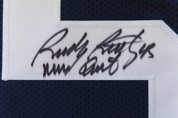 Rudy Ruettiger Signed Notre Dame Jersey - JSA