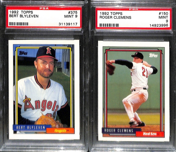 Lot of 22 Stars & Sub Stars PSA Graded Baseball Cards from 1980s & 1990s