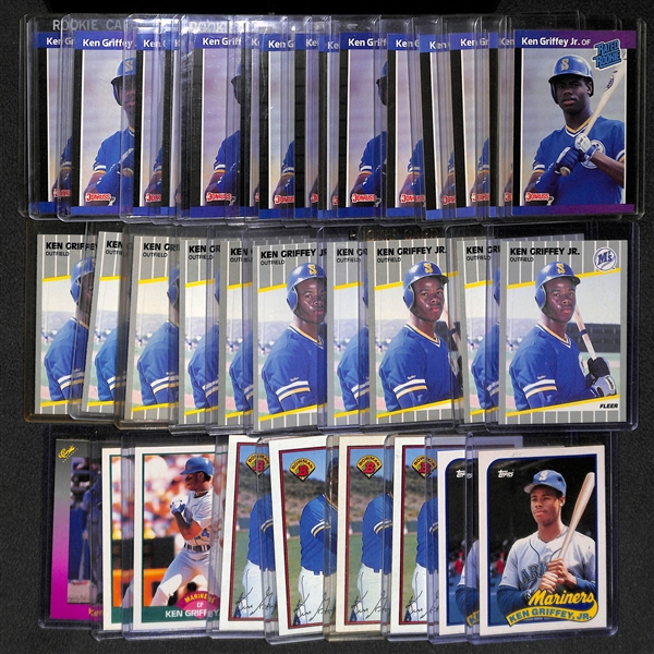 Lot of 37 - 1989 Ken Griffey Jr. Rookie Cards - Ungraded