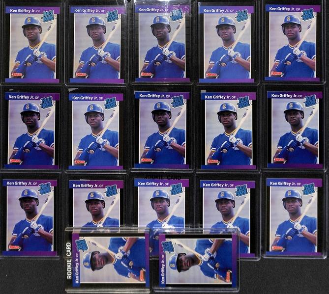 Lot of 37 - 1989 Ken Griffey Jr. Rookie Cards - Ungraded