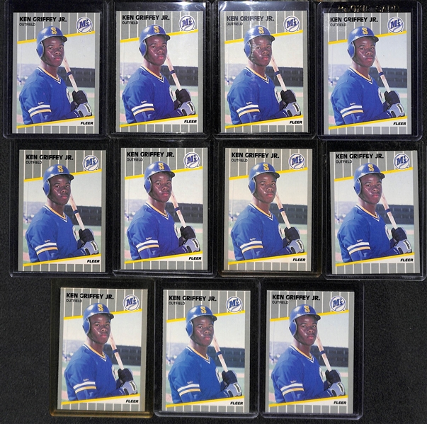 Lot of 37 - 1989 Ken Griffey Jr. Rookie Cards - Ungraded