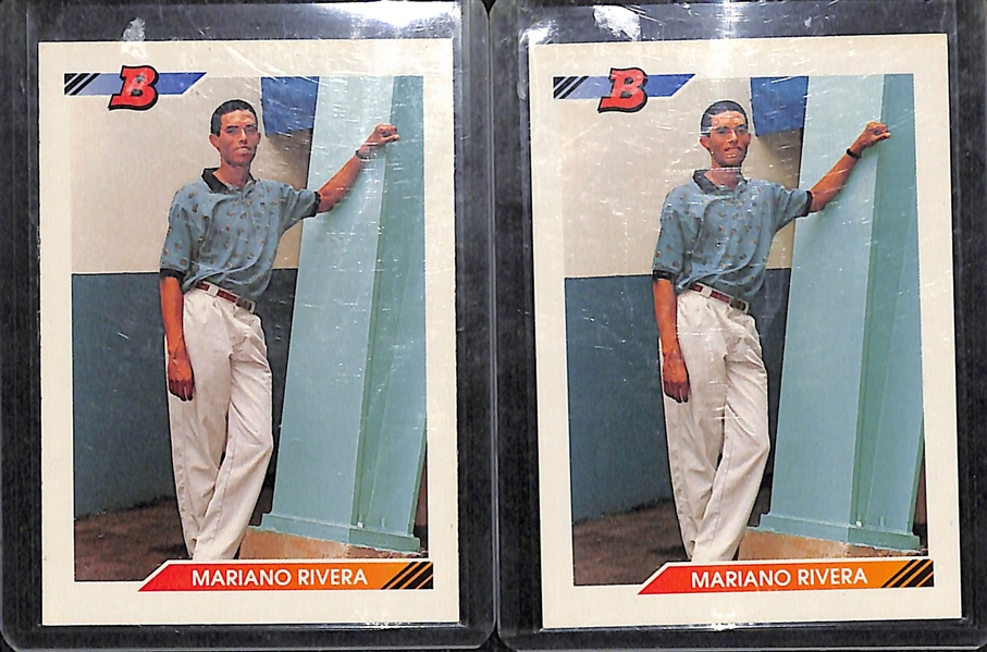  Lot of 5 1992 Bowman Mariano Rivera Rookie Cards