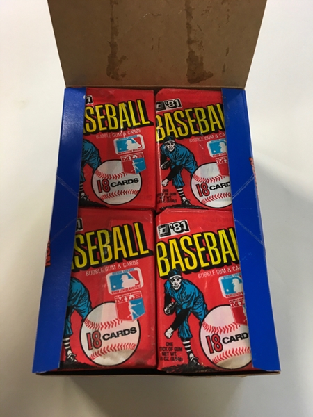 1981 Donruss Baseball Unopened Wax Box