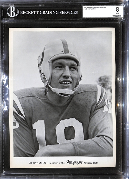 1968 MacGregor Advisory Staff Johnny Unitas BVG 8