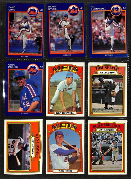 Binder Of New York Mets Cards 1964-1987