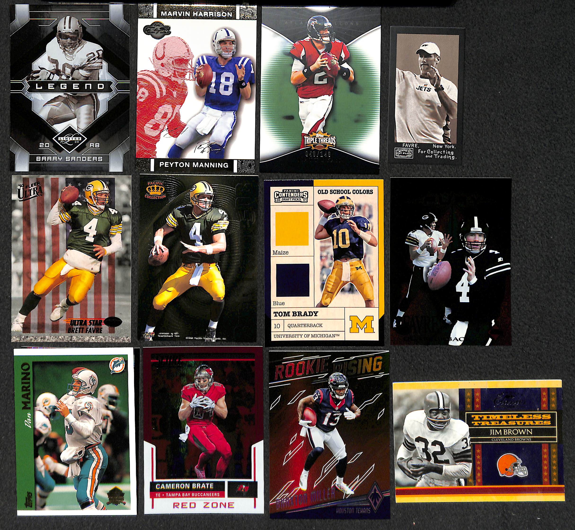 Lot Detail - Lot of Approx. 400 Football Star, Insert, & Rookie Cards w ...