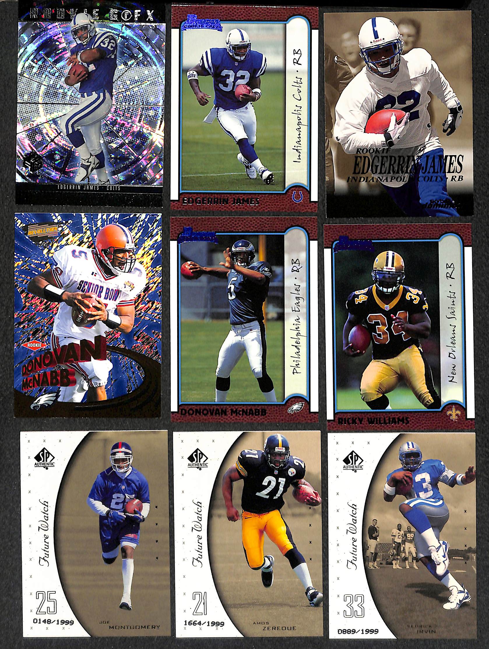 Lot Detail - Lot of 400+ Football Rookie Cards - Mostly from 1998 to ...
