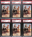 (6) 1953 Brown & Bigelow Connie Mack Playing Cards - Issued by Philadelphia As Organization - All PSA 10 Gem Mint
