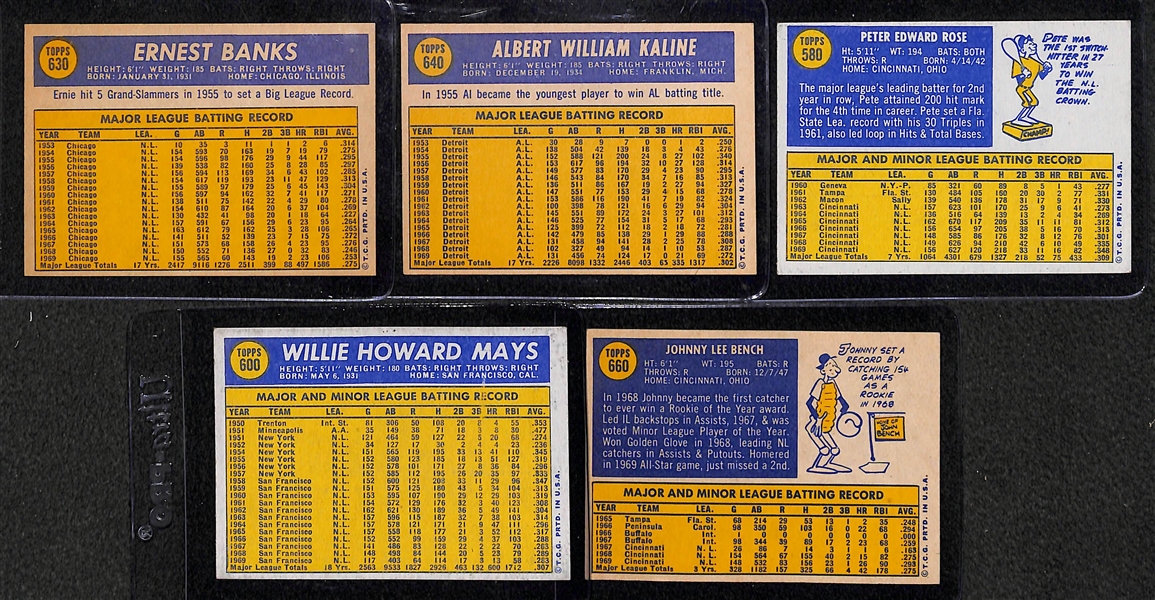 Lot of 350+ 1970s Topps Baseball Cards w. Mays, Bench, & Rose