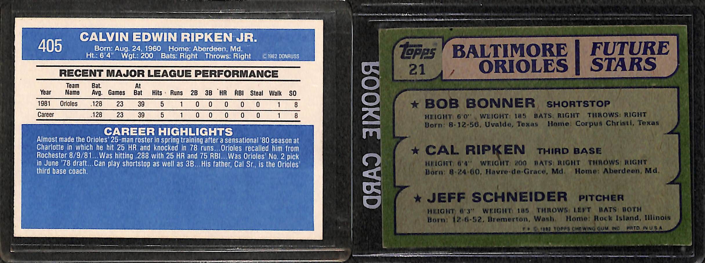 Lot Detail - Lot of 2 Complete Sets - 1982 Topps & Donruss Baseball w ...