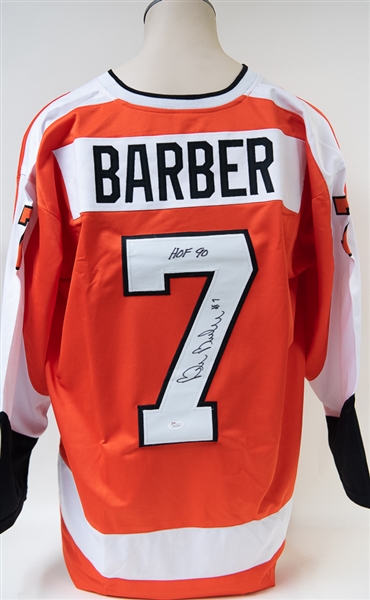 Bill Barber (HOFer) Signed Philadelphia Flyers Jersey - JSA