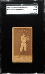 1887 Old Judge Cigarettes N172 Otto Shomberg Card SGC 1