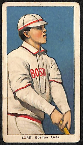 Lot of (2) 1909 T206 Cards - Harry Bris Lord (Piedmont Factory 25) and Jack Barry (Piedmont Factory 25)