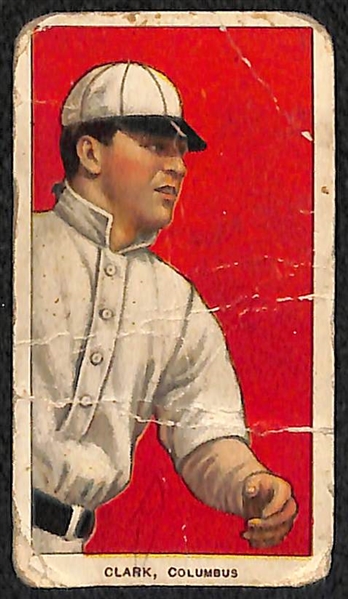 Lot of (4) 1909 T206 Minor League Cards - Brain, Cassidy, Clark, Casey