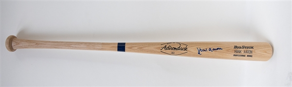 Hank Aaron Autographed 34 Adirondack #302 Hank Aaron Model Baseball Bat - JSA