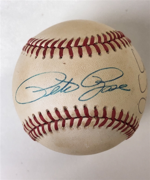 Pete Rose Signed Rawlings ONL Baseball - JSA