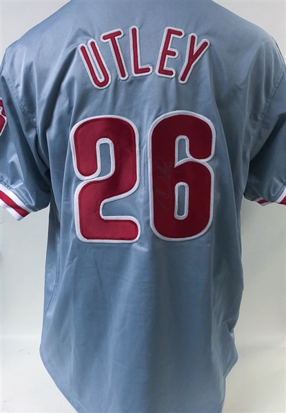 chase utley signed jersey