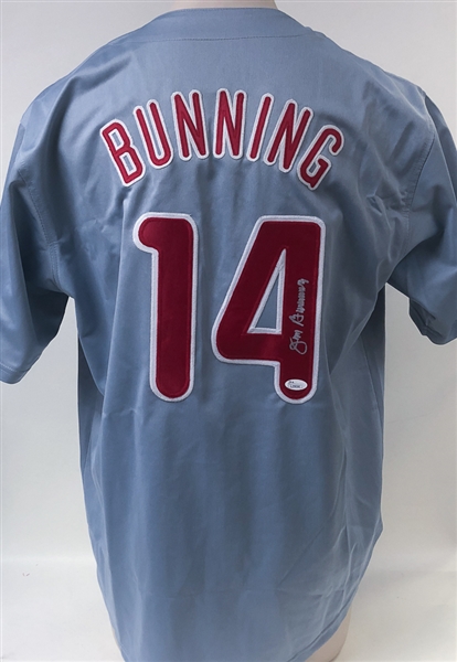 Jim Bunning Signed Philadelphia Phillies Jersey - JSA