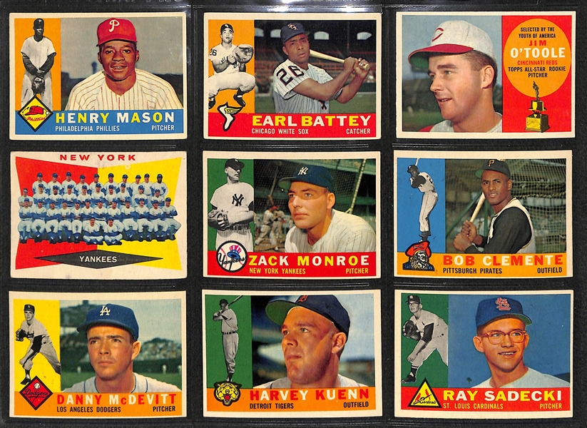 1960 Topps Complete Set w. #160 Mantle/Boyer PSA 6 & #563 Mantle All Star PSA 7