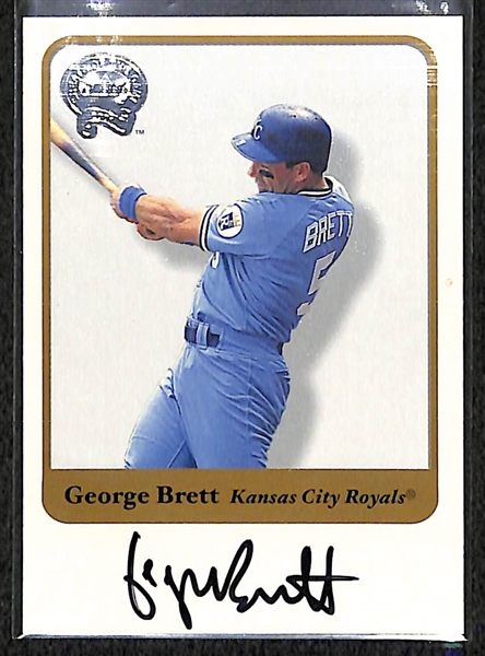 2001 Fleer Greats Of The Game George Brett SP Autograph Card