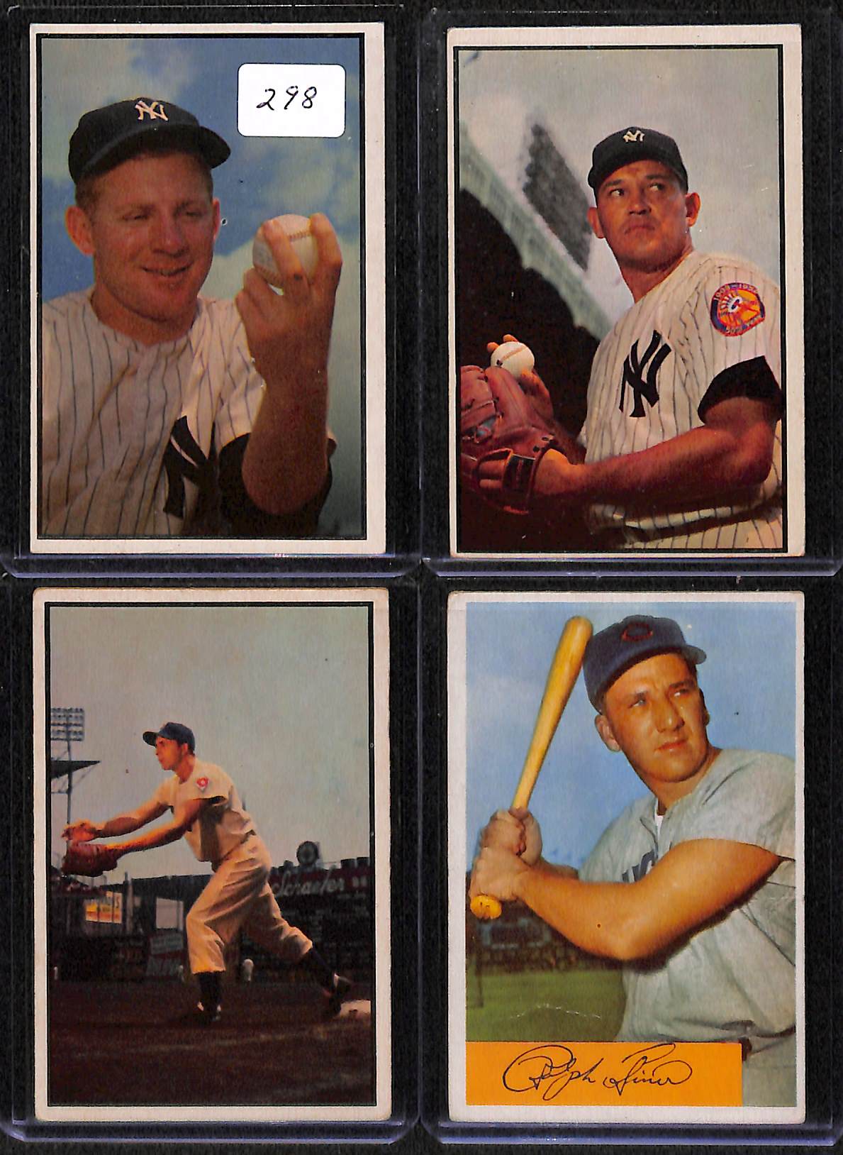Lot Detail - Lot Of 18 1953-54 Bowman Baseball Cards w. Whitey Ford