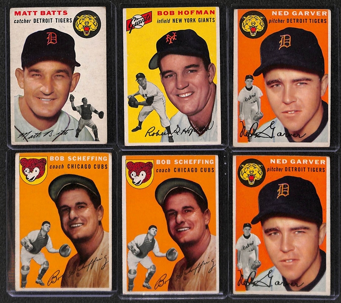 Lot Of 51 1954 Topps Baseball Cards w. Richie Ashburn